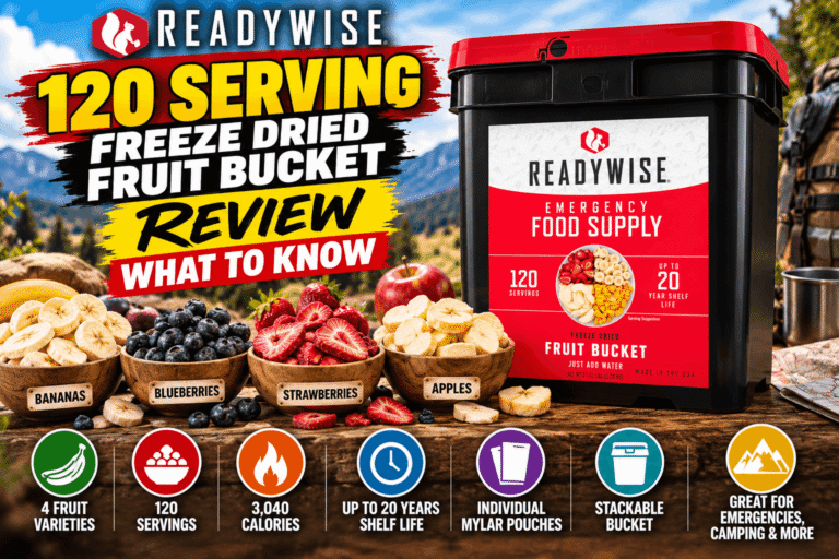 120 Serving Freeze Dried Fruit Bucket