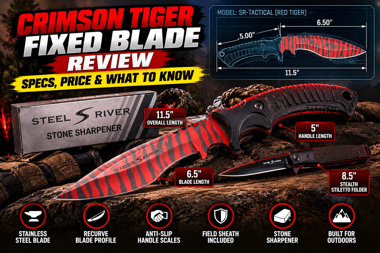 Crimson Tiger Fixed Blade