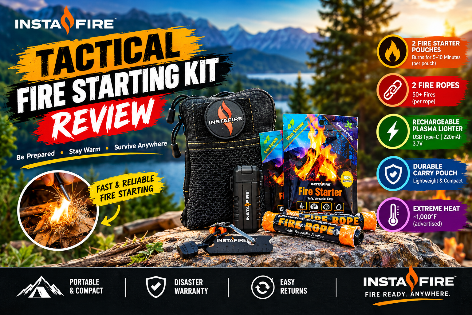 Tactical Fire Starting Kit
